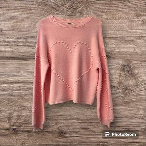 Casual Light Pink Medium Knit Sweater by Jessica Simpson
